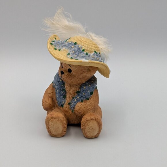 Chapeau Noelle "Forget-Me-Not" Nancy Bear with Flowers (171670) 1995 - Picture 3 of 10